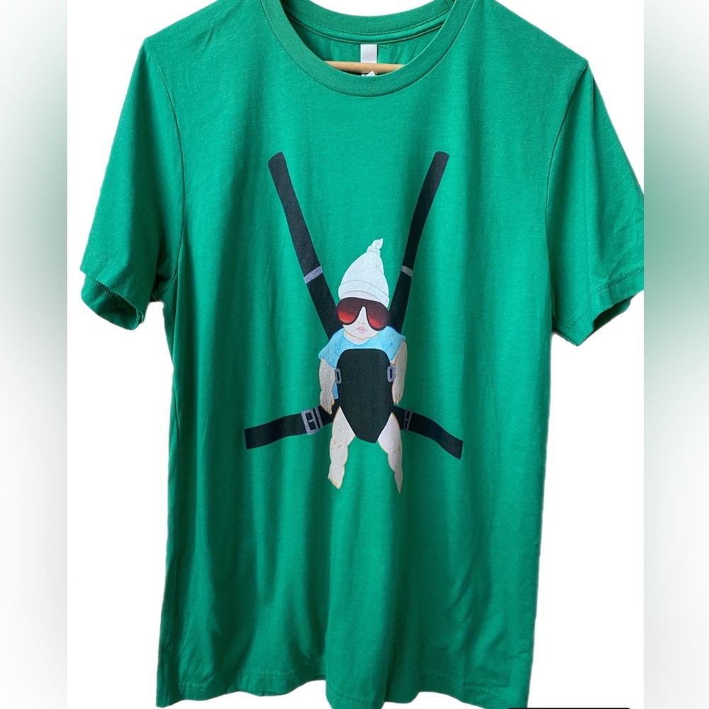 Hangover Movie Alan Baby Carlos Green T-shirt Size Large Bella Canvas